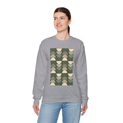 Stylish Geometric Crewneck Sweatshirt for Relaxed Vibes, Cozy Layer, Unisex Fashion Piece, Perfect Gift for Art Lovers, Casual Wear