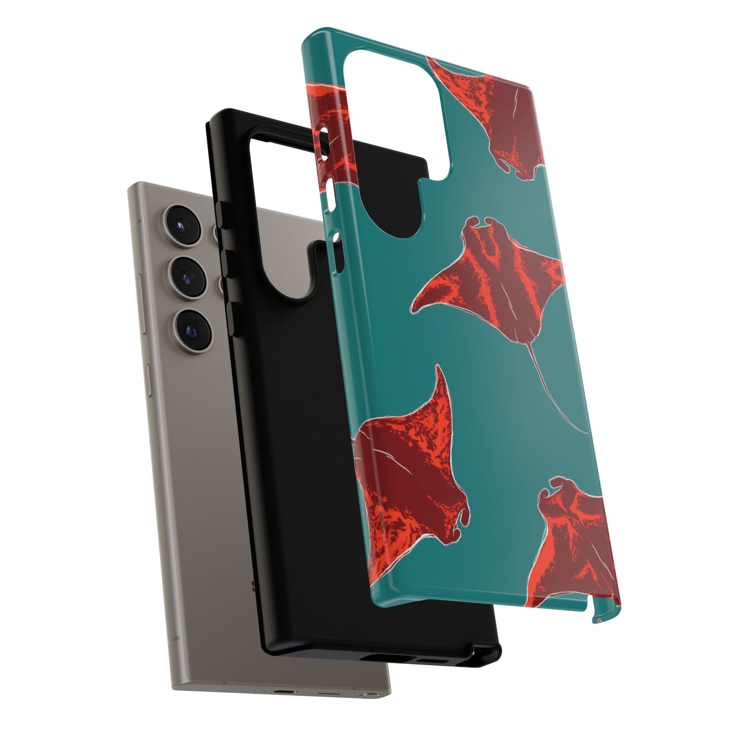 Manta Ray Phone Case, Tropical Phone Cover, Ocean Vibe Accessories, Summer Gift Idea, Marine Animal Merchandise