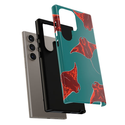 Manta Ray Phone Case, Tropical Phone Cover, Ocean Vibe Accessories, Summer Gift Idea, Marine Animal Merchandise