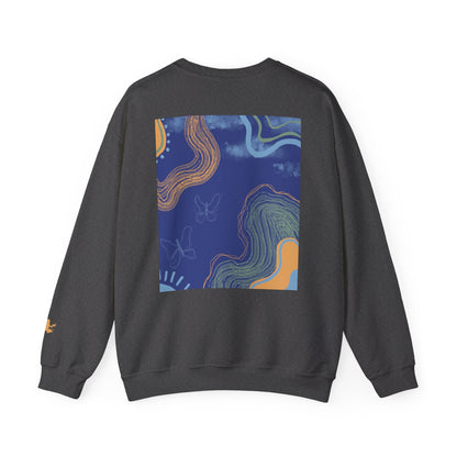 Vibrant Unisex Crewneck Sweatshirt, Cozy Sweatshirt for All Seasons, Casual Wear, Art-Inspired Gift, Spring Fashion, Unisex Apparel
