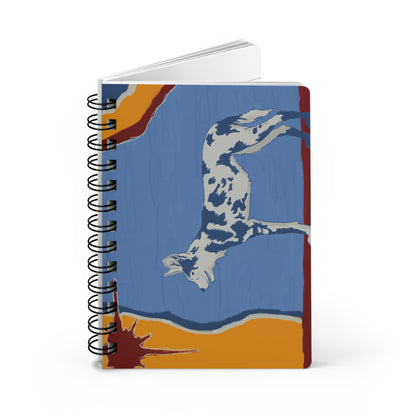 Painted Wolf Spiral Notebook