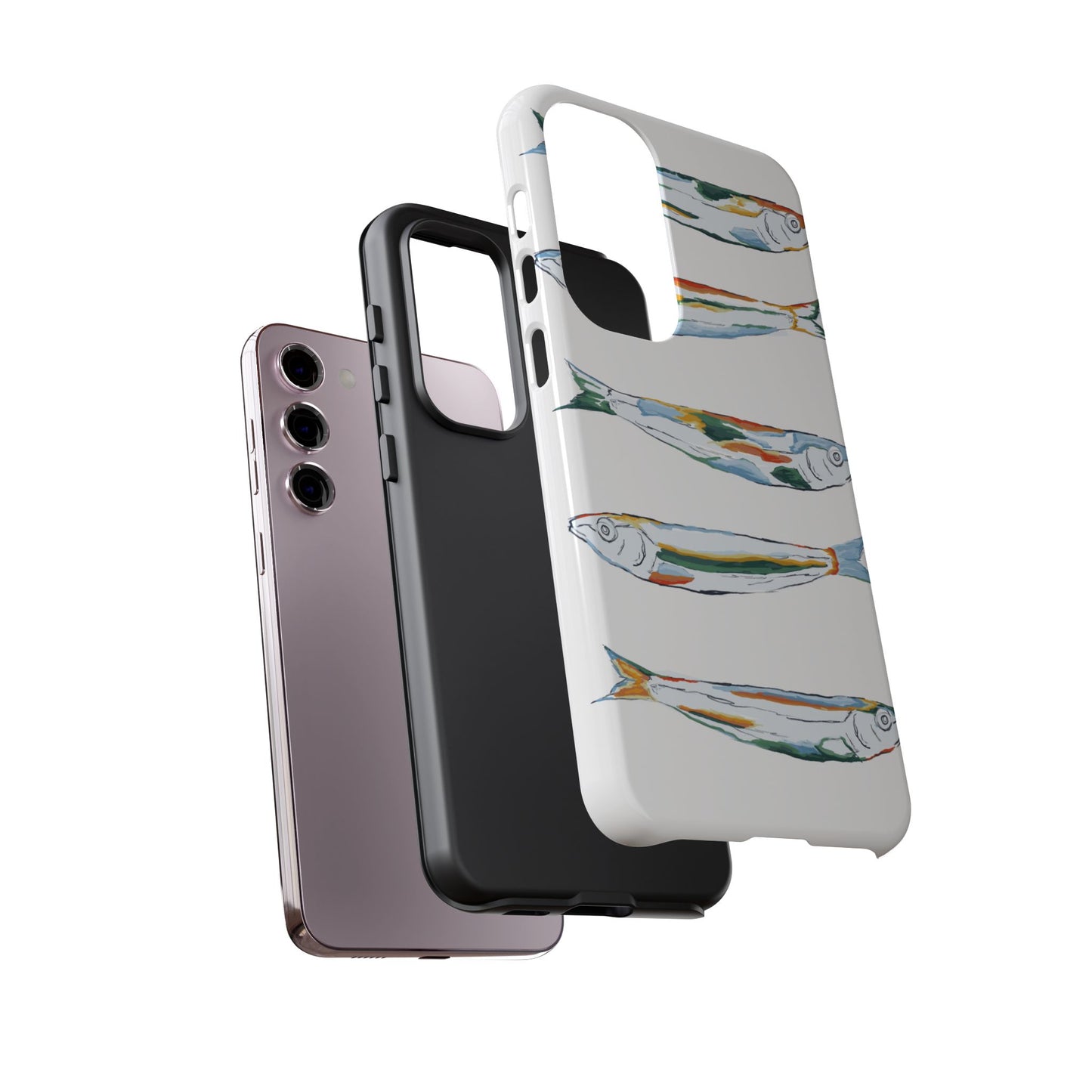 Tough Cases – Artistic Fish Design Phone Case, Unique Gift for Aquatic Lovers, Perfect for Birthdays, Holidays, and Everyday Use, Quirky Cases, Fun Phone Cases