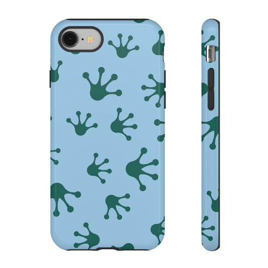 Frog Pattern Phone Case, Tough Cases for Nature Lovers, Unique Gift for Kids, Eco-Friendly Accessories, Stylish Cell Phone Cover, Cute Frog Print Pattern, Artsy Phone Cases