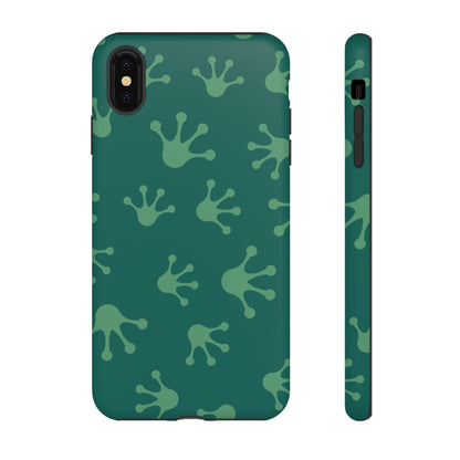 Frog Print Phone Case, Nature Lover Gift, Eco-Friendly Cover, Fun Green Design, Unique Frog Accessories