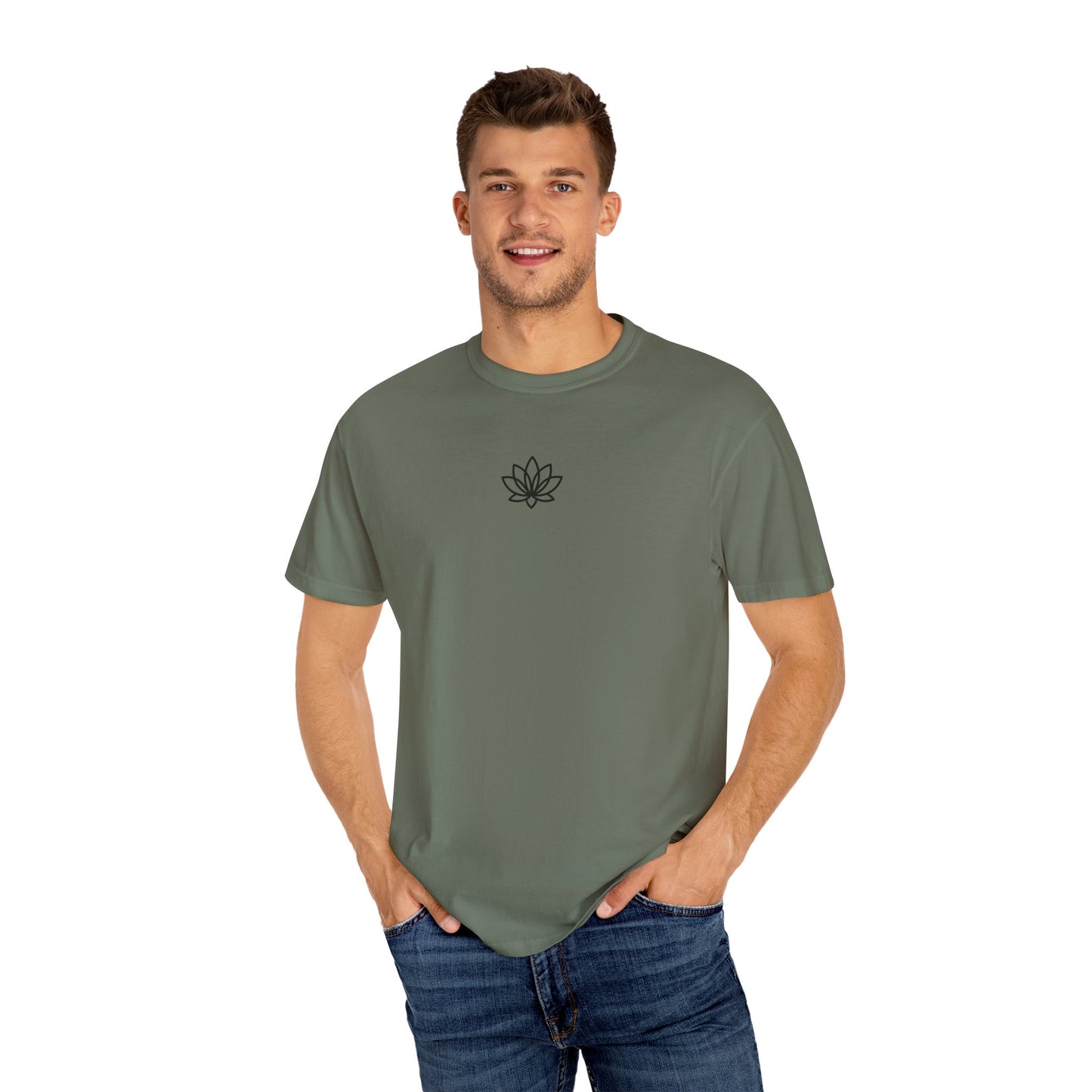 Lotus Bloom Unisex T-shirt, Soft Cotton Tee, Spiritual Gift, Meditation Wear, Casual Daily Outfit, Nature Lover Apparel