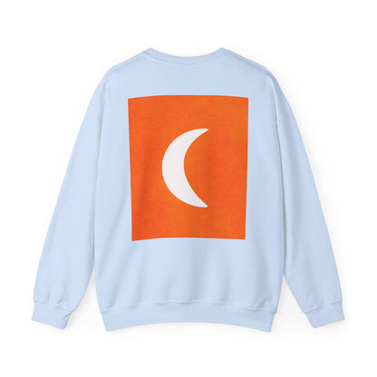 Zen Frog Crewneck Sweatshirt, Cozy Unisex Sweatshirt, Relaxed Fit Fashion, Perfect Gift for Friends, Everyday Style, Casual Wear, Simple Moon Design, Gift for Him, Gift for Her