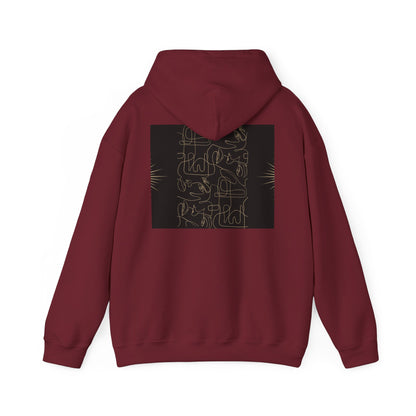 Lotus Design Hooded Sweatshirt, Unisex Hoodie, Cozy Fashion, Yoga Gift, Spiritual Apparel, Meditation Wear, Gift for Him, Gift for Her, Fall Crewneck, Autumn Vibes
