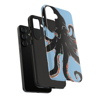 Octopus Tough Phone Case, Sea Creature Design, Ocean Lover Gift, Unique Phone Cover, Underwater Artwork