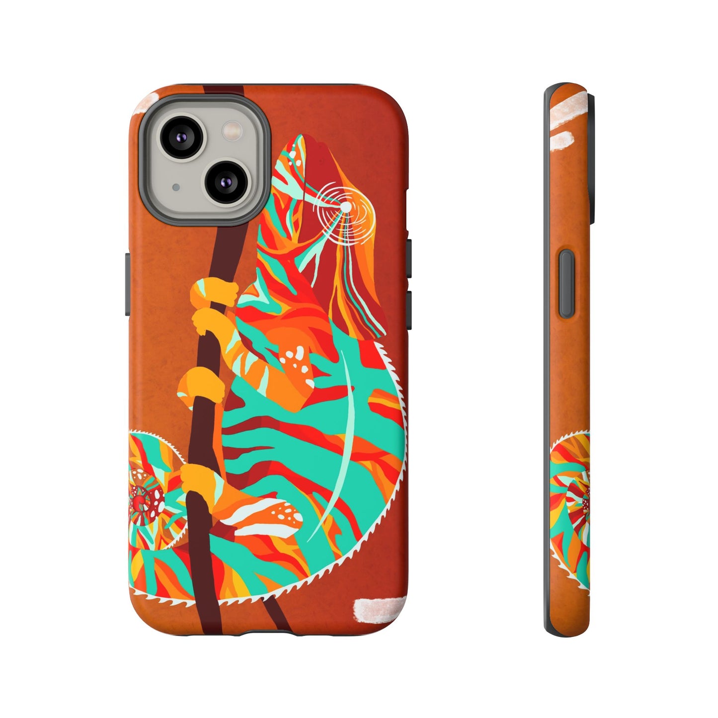Chameleon Phone Case - Vibrant Artistic Design, Tough Cases for Animal Lovers, Unique Gift, Eco-Friendly Protection