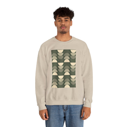 Stylish Geometric Crewneck Sweatshirt for Relaxed Vibes, Cozy Layer, Unisex Fashion Piece, Perfect Gift for Art Lovers, Casual Wear