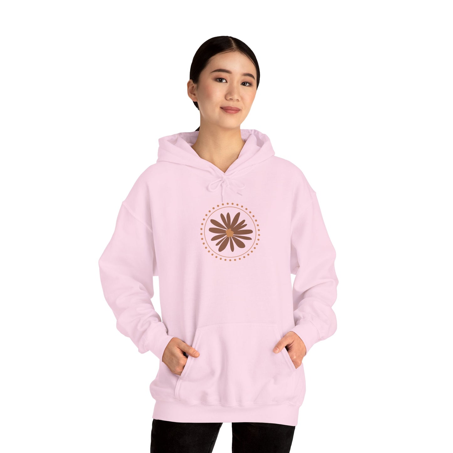 Chic Flower Design Unisex Hoodie, Cozy Sweatshirt, Trendy Gift for Her, Fall Fashion, Casual Comfort Wear
