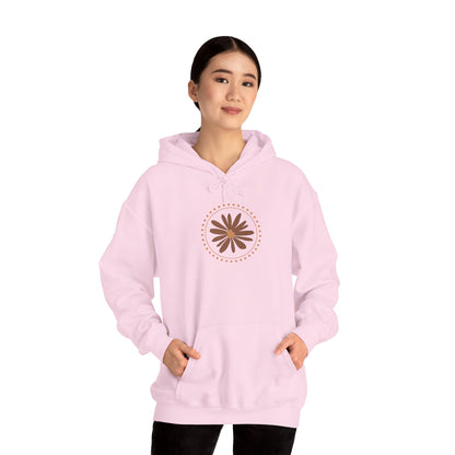 Chic Flower Design Unisex Hoodie, Cozy Sweatshirt, Trendy Gift for Her, Fall Fashion, Casual Comfort Wear
