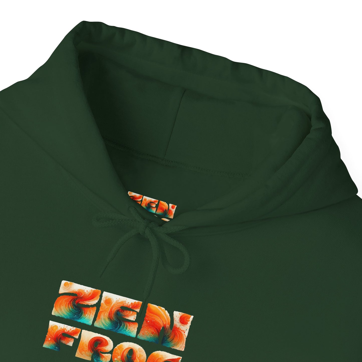 Vibrant Unisex Hoodie with Zen Frog and Snake Design, Cool Gift for Nature Lovers, Casual Wear for All Occasions, Gift for Her, Cool Hoodies