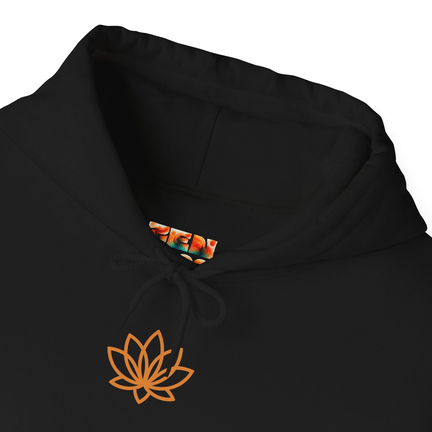 Serene Adventure Hoodie with Lotus Design, Eco-Friendly Sweatshirt for Outdoors, Yoga, Surfing, Beach Days, Mindfulness, Gift for Her, Gift for Him, Kayak Sweatshirt, Outdoor Designs