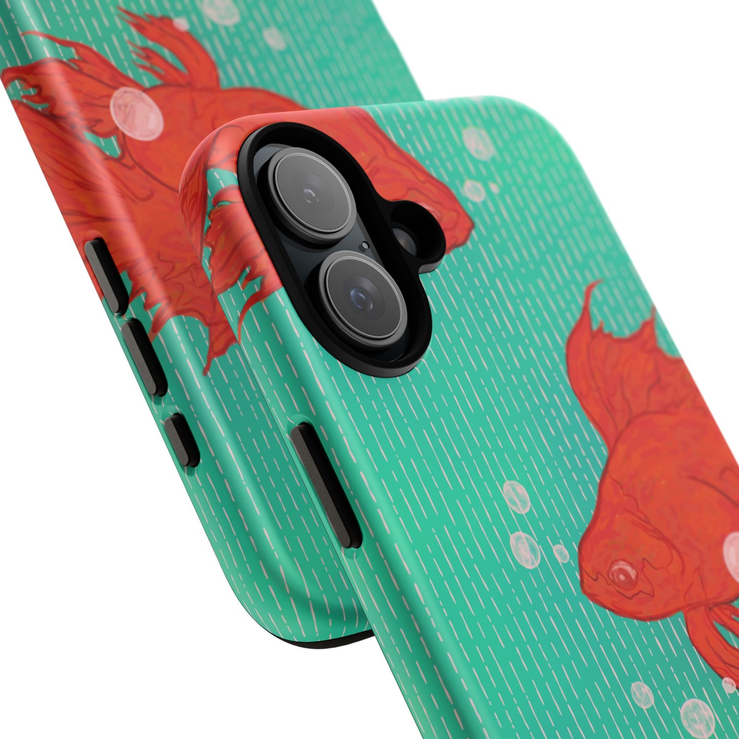 Vibrant Goldfish Phone Case, Colorful iPhone Cover, Ocean Vibe Accessory, Unique Gift for Fish Lovers, Cute Phone Cases