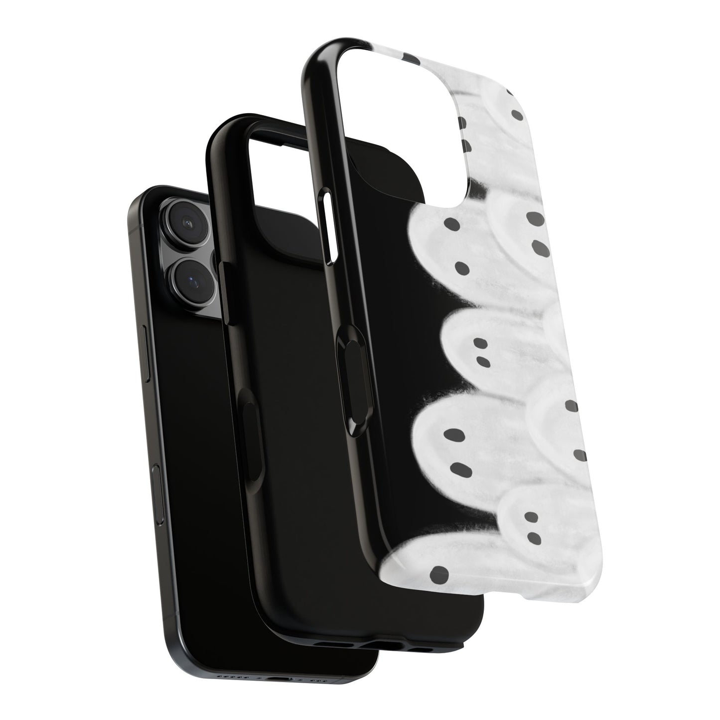 Painted Ghosts Phone Case | Ghostly Tough Phone Case for Spooky Style, Halloween Gift, Phone Cover, Ghost Theme, Unique Accessory, Spooky Season, Viral Painted Ghosts Inspired Design