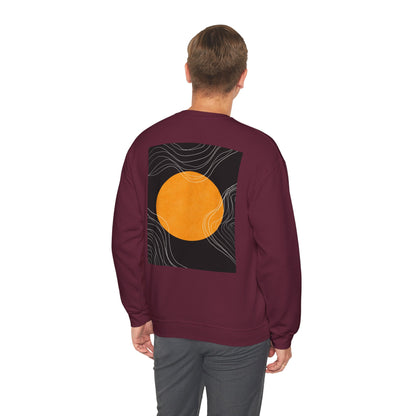 Sunset Wave Unisex Heavy Blend™ Crewneck Sweatshirt | Cozy, Relaxed, Casual Wear, Gift for Her, Gift for Him, Yoga, Meditation