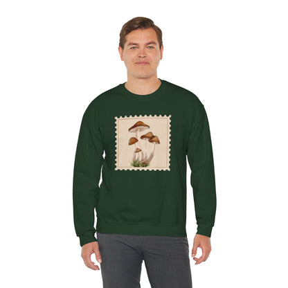 Mushroom Vibes Unisex Crewneck Sweatshirt - Cozy Fashion, Nature Lover Gift, Fall Outfit, Eco-Friendly Style, Perfect for Autumn, Artsy Sweatshirts, Premium, Nature-inspired Crewnecks