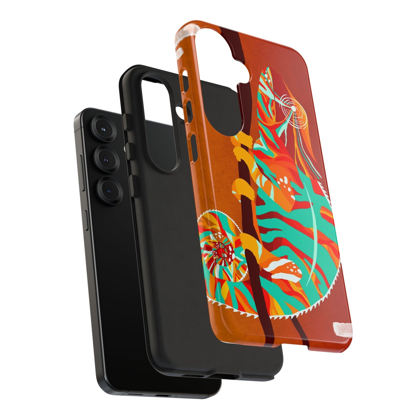 Chameleon Phone Case - Vibrant Artistic Design, Tough Cases for Animal Lovers, Unique Gift, Eco-Friendly Protection