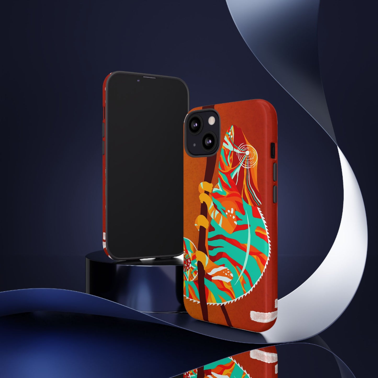 Chameleon Phone Case - Vibrant Artistic Design, Tough Cases for Animal Lovers, Unique Gift, Eco-Friendly Protection