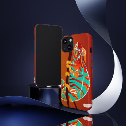 Chameleon Phone Case - Vibrant Artistic Design, Tough Cases for Animal Lovers, Unique Gift, Eco-Friendly Protection