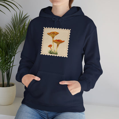 Botanical Print Hoodie, Cozy Sweatshirt, Nature Lover Gift, Comfortable Casual Wear, Fall Fashion, Unisex Hoodie, Comfy Mushroom Hoodie, Nature Vibes, Perfect for Fall