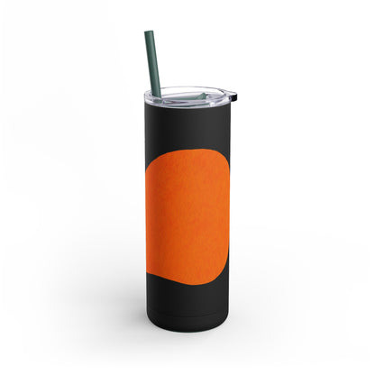Modern Abstract Skinny Tumbler with Straws, Trendy Drinkware for Stylish Hydration, Ideal for Gifts, Home, and Parties
