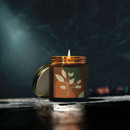 Aromatherapy Candle Jar, Eco-Friendly Home Decor, Relaxing Gift, Spa Vibes, Organic Coconut Apricot Wax