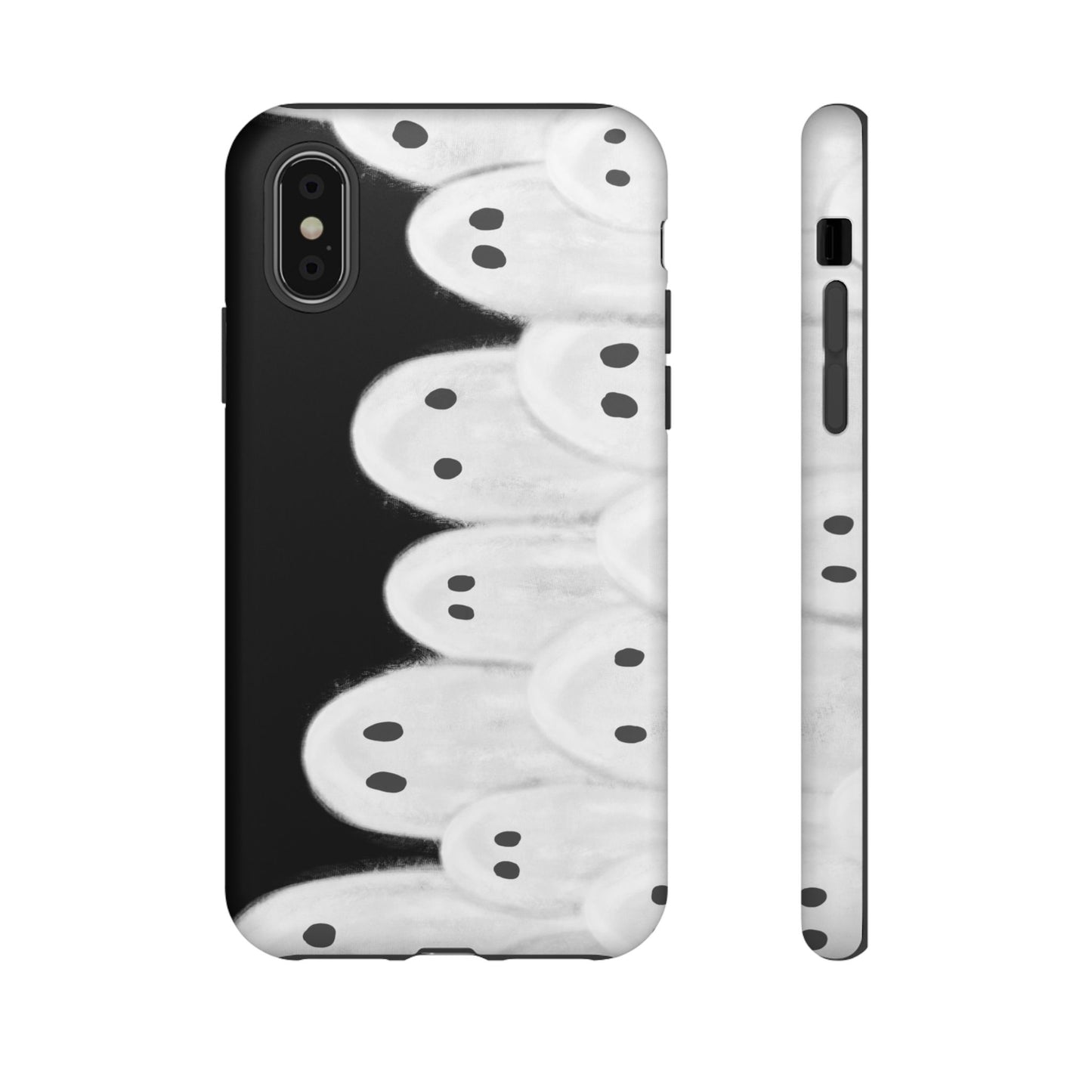 Painted Ghosts Phone Case | Ghostly Tough Phone Case for Spooky Style, Halloween Gift, Phone Cover, Ghost Theme, Unique Accessory, Spooky Season, Viral Painted Ghosts Inspired Design