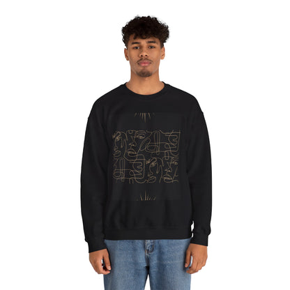 Stylish Unisex Crewneck Sweatshirt - Modern Art Design, Cozy Gift for Him/Her, Perfect for Fall, Casual Wear, Art Lovers, Abstract, Minimalist, Autumn Vibes