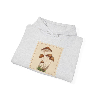 Mushroom Art Hoodie, Cozy Sweatshirt, Nature Lover Gift, Unisex Pullover, Boho Style Apparel, Fall Fashion, Eco-Friendly Wear, Artsy Sweatshirts, Aesthetic Hoodies, Graphic, Nature-inspired