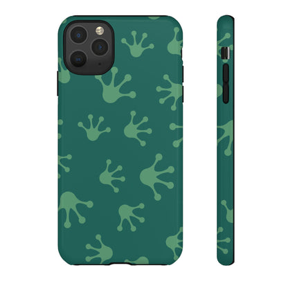 Frog Print Phone Case, Nature Lover Gift, Eco-Friendly Cover, Fun Green Design, Unique Frog Accessories