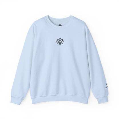 Lotus Flower Unisex Crewneck Sweatshirt, Cozy Sweatshirt, Flower Sweatshirt, Gift for Her, Casual Wear, Spring Fashion
