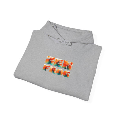 Vibrant Unisex Hoodie with Zen Frog and Snake Design, Cool Gift for Nature Lovers, Casual Wear for All Occasions, Gift for Her, Cool Hoodies