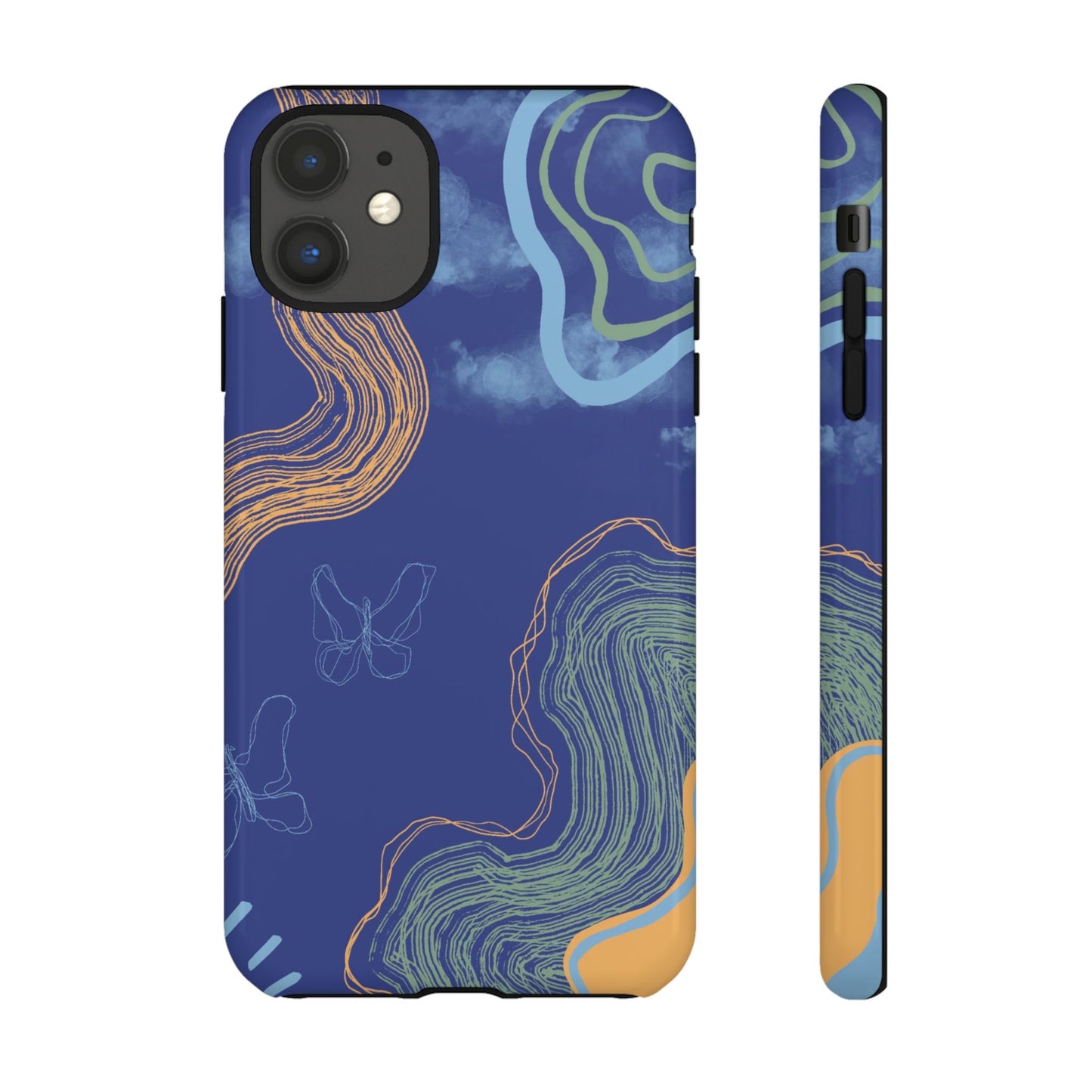 Artistic Phone Case, Abstract Phone Cover, Gift for Her, Modern Design, Boho Phone Case, Unique Phone Accessories