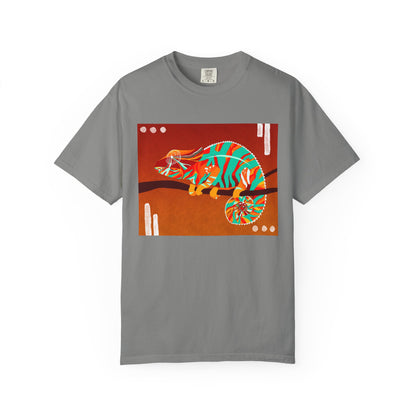 Vibrant Chameleon T-Shirt | Eco-friendly Fashion Tee, Unisex Graphic Tee, Animal Lover Shirt, Gift for Nature Enthusiasts