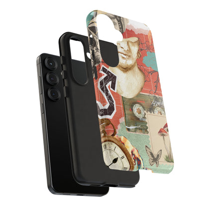 Artistic iPhone Case, Tough Cases with Vintage Design, Unique Phone Cover, Gift for Art Lovers, Protective Case for All Occasions, Vintage Collage Art