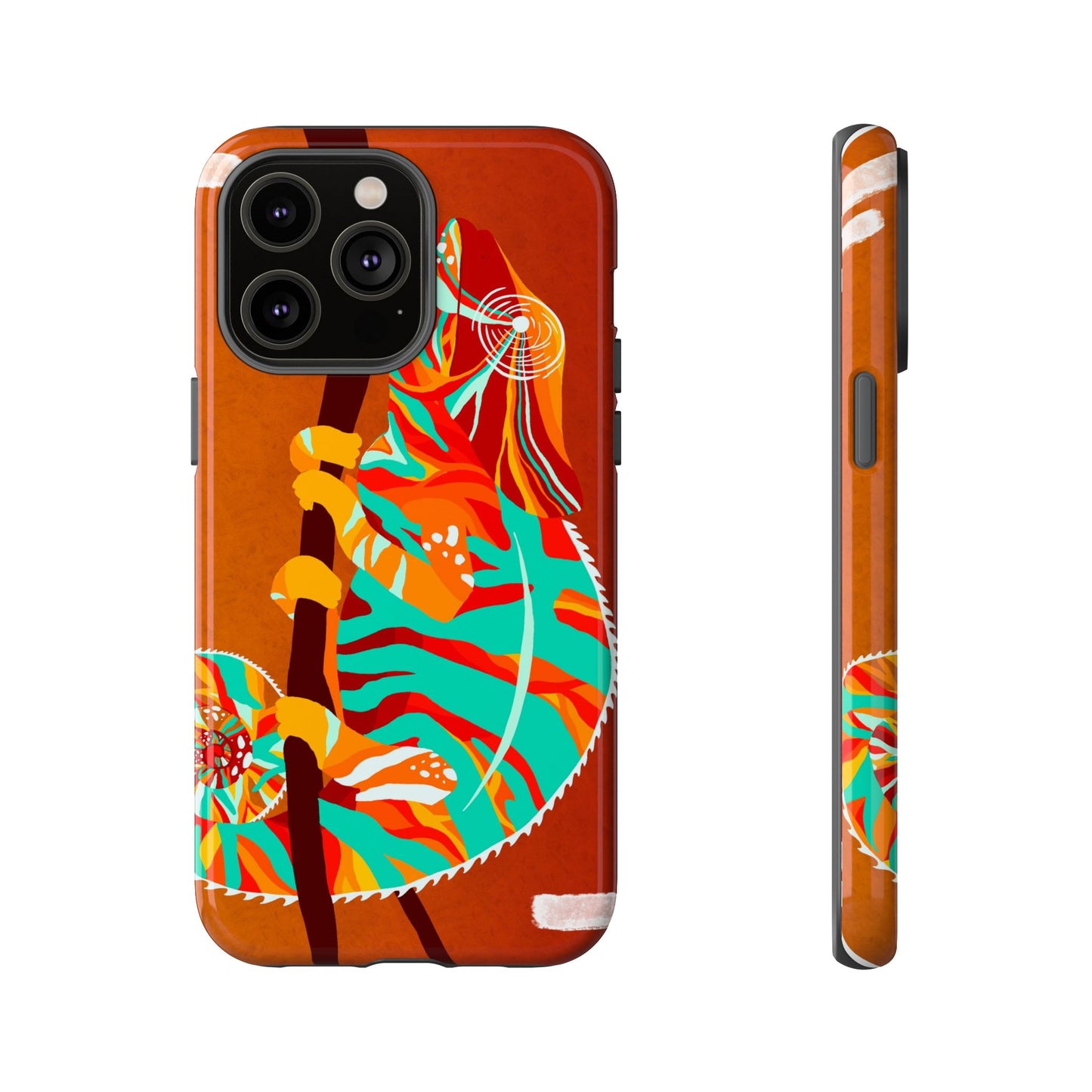 Chameleon Phone Case - Vibrant Artistic Design, Tough Cases for Animal Lovers, Unique Gift, Eco-Friendly Protection