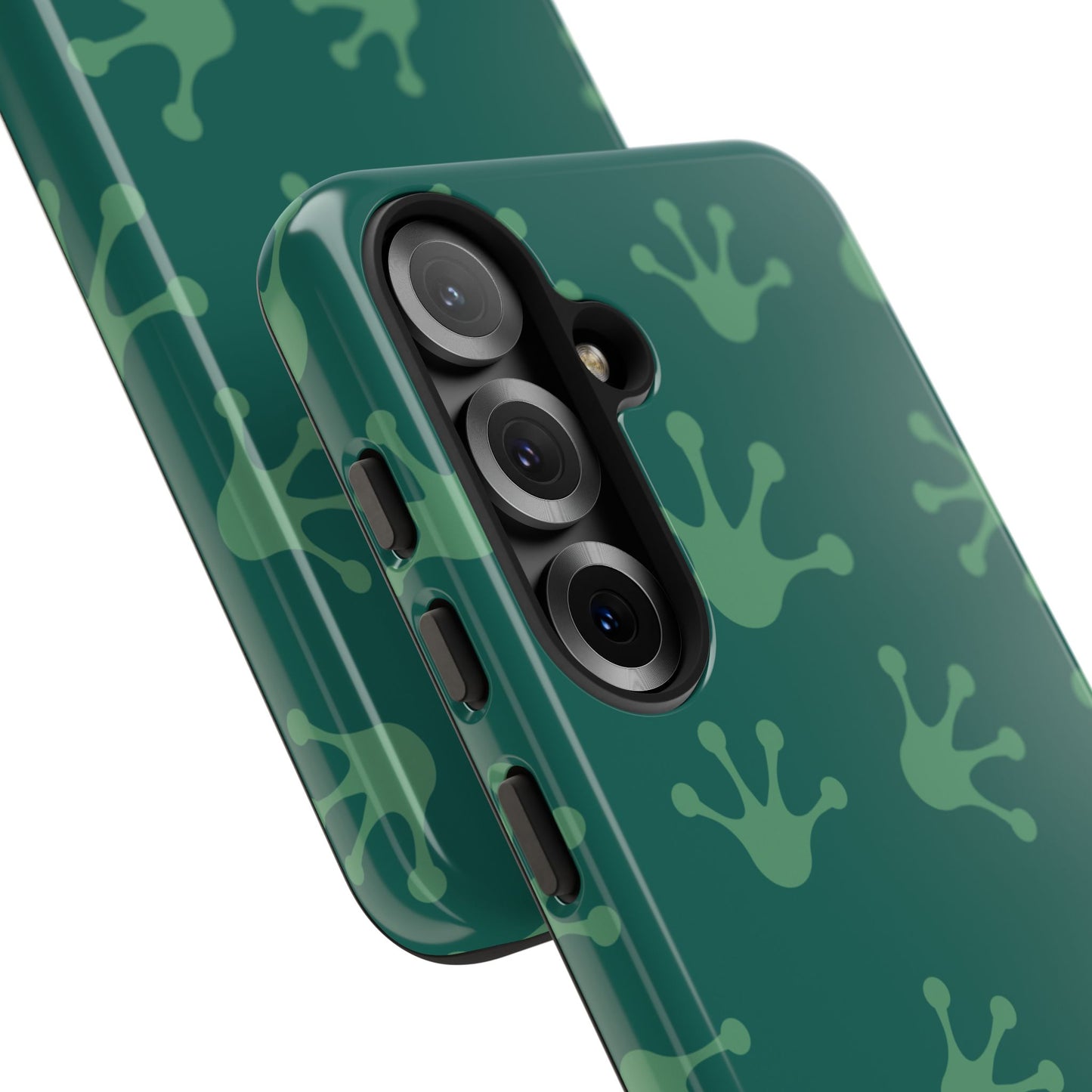 Frog Print Phone Case, Nature Lover Gift, Eco-Friendly Cover, Fun Green Design, Unique Frog Accessories