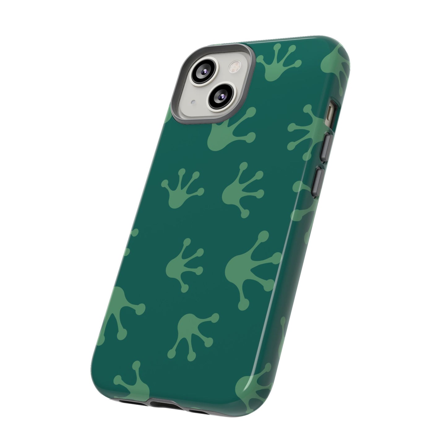 Frog Print Phone Case, Nature Lover Gift, Eco-Friendly Cover, Fun Green Design, Unique Frog Accessories