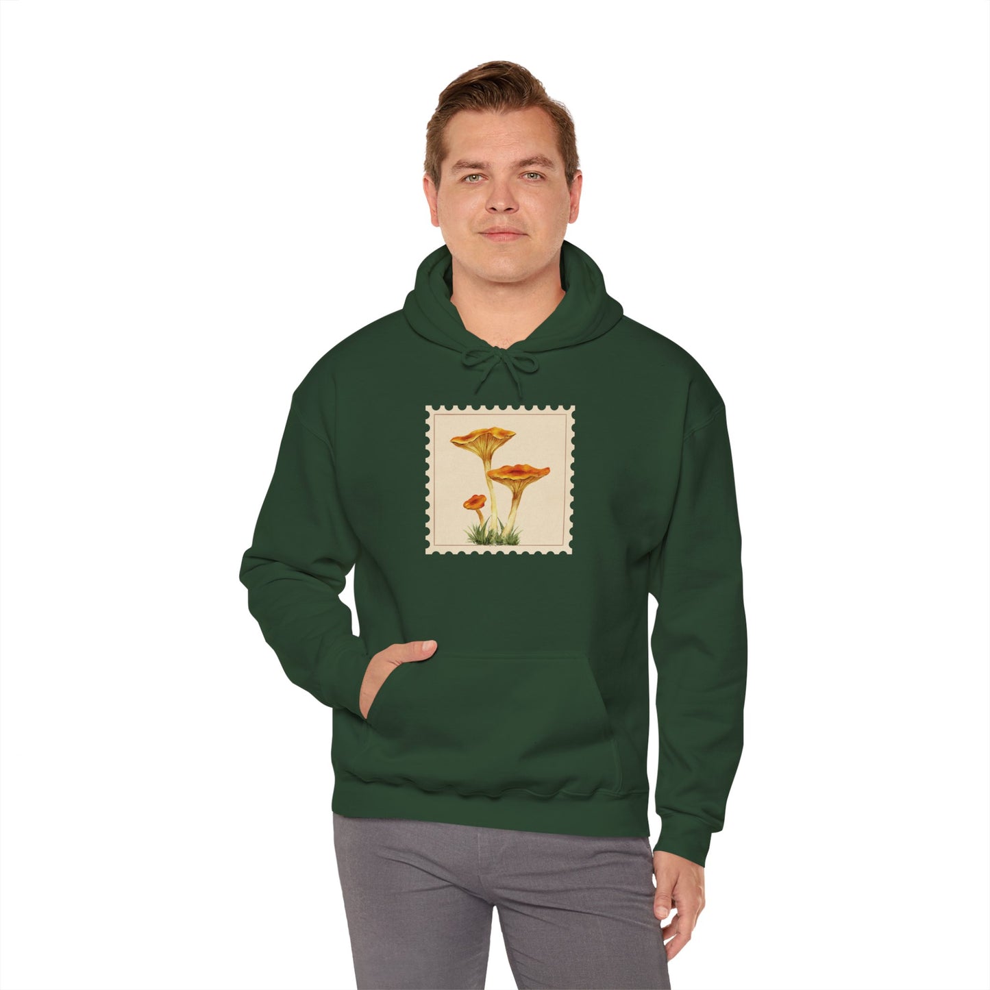 Botanical Print Hoodie, Cozy Sweatshirt, Nature Lover Gift, Comfortable Casual Wear, Fall Fashion, Unisex Hoodie, Comfy Mushroom Hoodie, Nature Vibes, Perfect for Fall