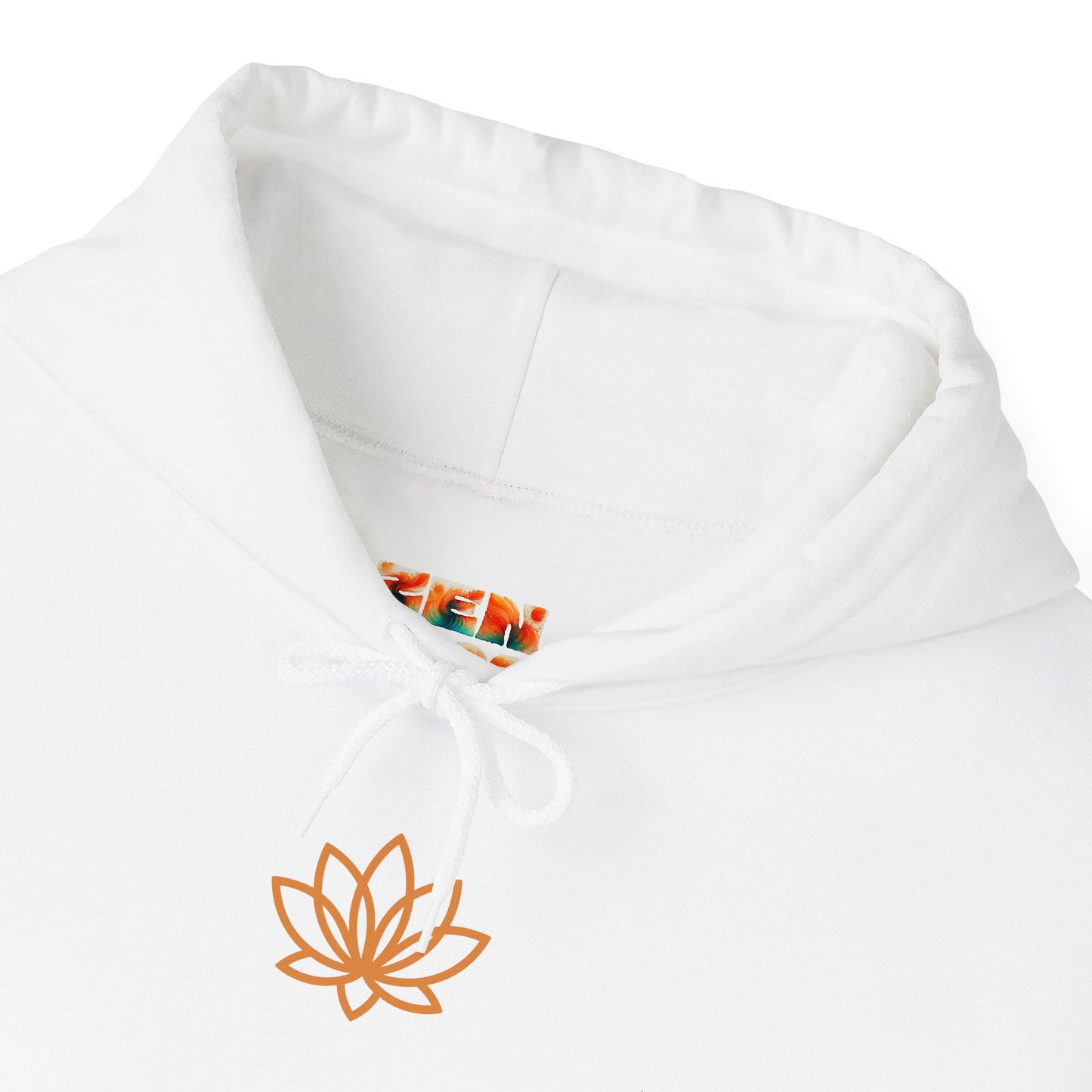 Serene Adventure Hoodie with Lotus Design, Eco-Friendly Sweatshirt for Outdoors, Yoga, Surfing, Beach Days, Mindfulness, Gift for Her, Gift for Him, Kayak Sweatshirt, Outdoor Designs