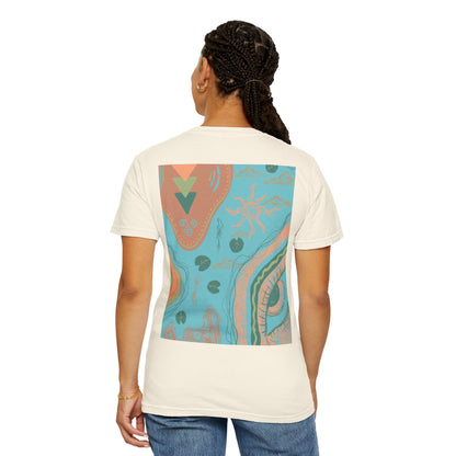 Vibrant Unisex Graphic T-shirt, Bohemian Tee, Casual Wear, Gift for Friends, Festival Apparel, Summer Style, Unique Design
