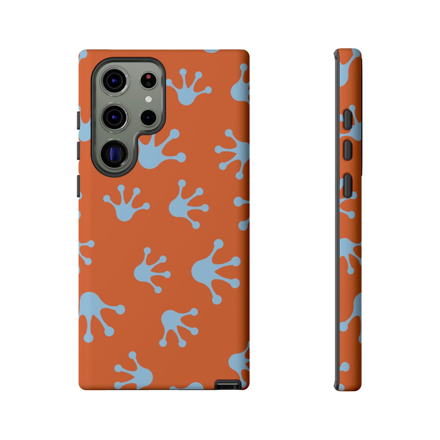 Frog Print Phone Case - Tough Cases, Orange Frog Design, Unique Gift, Fun Accessories, Vibrant Phone Cases, Cool Cases