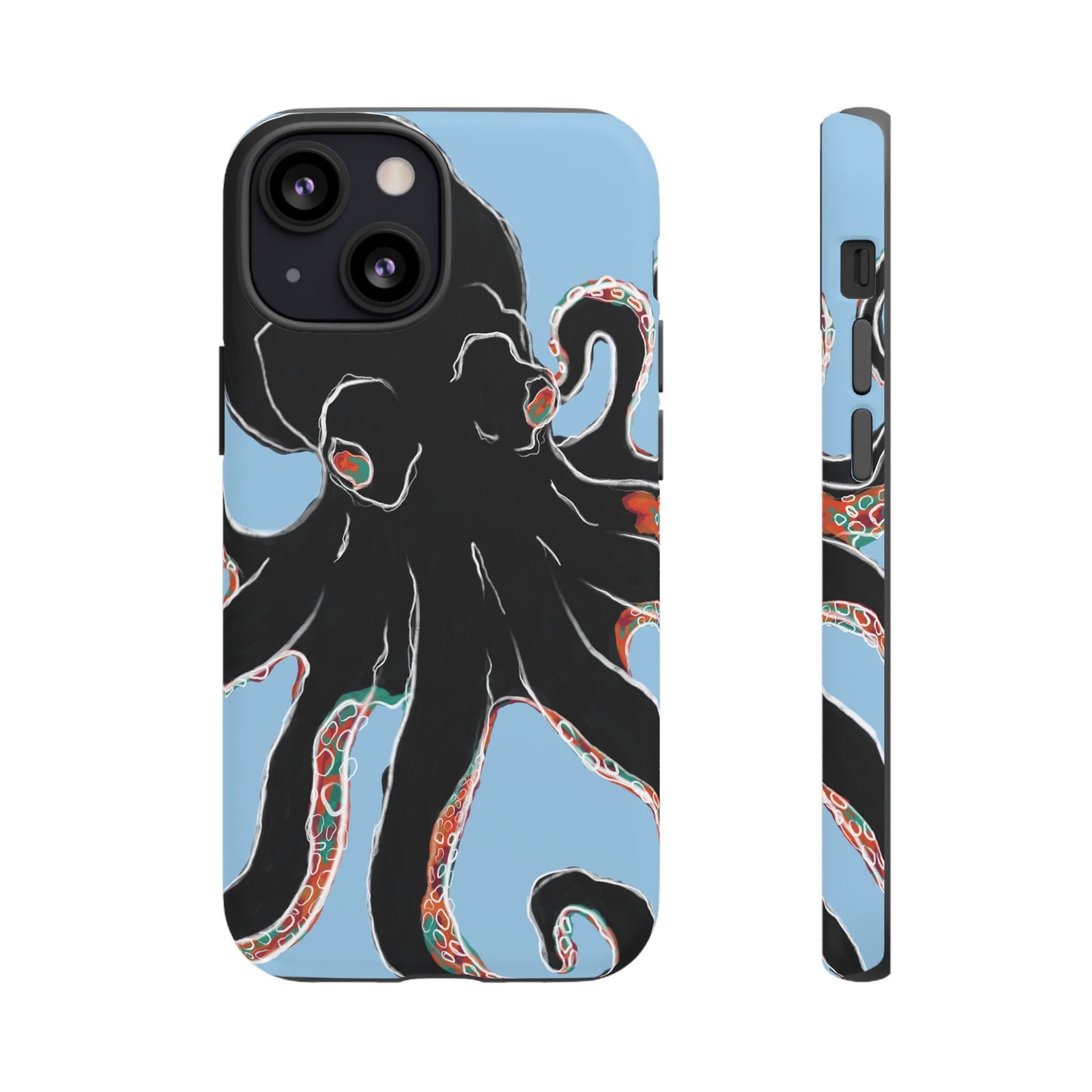 Octopus Tough Phone Case, Sea Creature Design, Ocean Lover Gift, Unique Phone Cover, Underwater Artwork