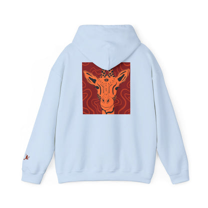 Artistic Giraffe Hoodie - Cozy Unisex Sweatshirt for Animal Lovers, Unique Gift for Birthdays, Holidays, & Casual Wear