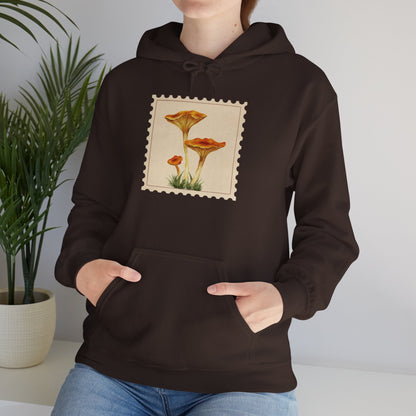 Botanical Print Hoodie, Cozy Sweatshirt, Nature Lover Gift, Comfortable Casual Wear, Fall Fashion, Unisex Hoodie, Comfy Mushroom Hoodie, Nature Vibes, Perfect for Fall