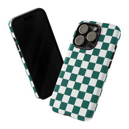 Stylish Checkered Phone Case, Protective Cover, Unique Gift, Trendy Accessory, Customizable Design, Ideal for All Ages
