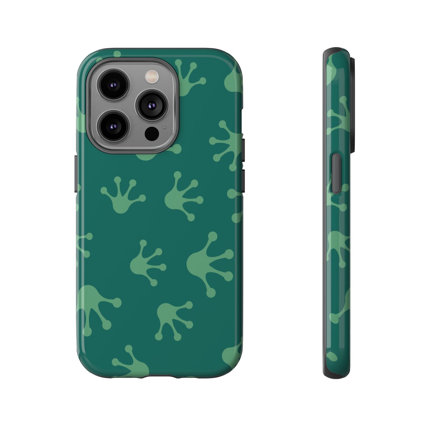 Frog Print Phone Case, Nature Lover Gift, Eco-Friendly Cover, Fun Green Design, Unique Frog Accessories