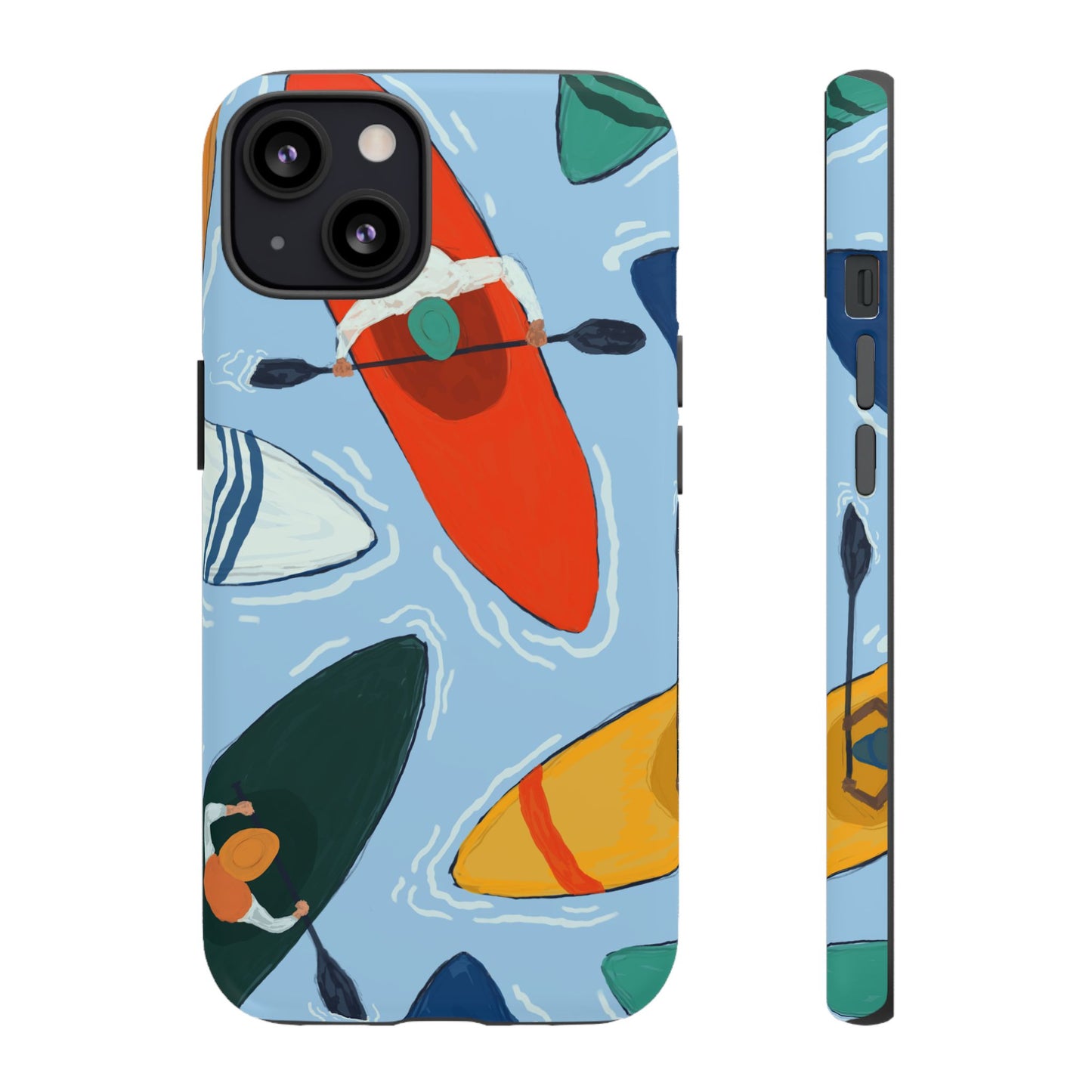 Kayak Phone Case - Tough Cases for Outdoor Enthusiasts, Birthday Gifts, Adventure Gear, Kayaking Accessories, Nature Lover Decor, Artsy Phone Cases